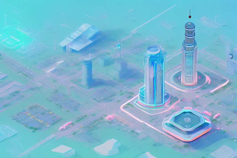 A futuristic cityscape of hyderabad