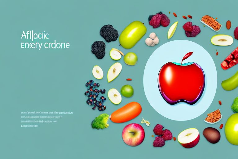 A futuristic ai device in the shape of an apple