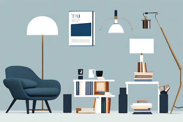 A comfortable reading nook with a pile of books