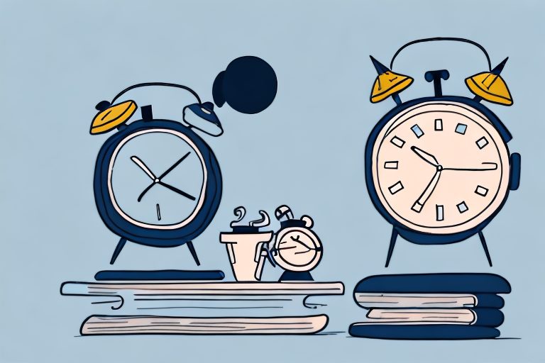 An alarm clock on a bedside table