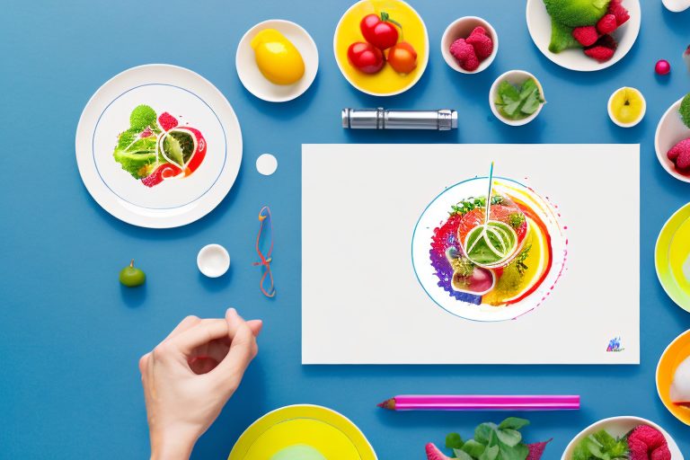 A balanced plate of colorful