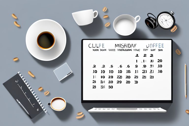 A clean and organized workspace with a calendar