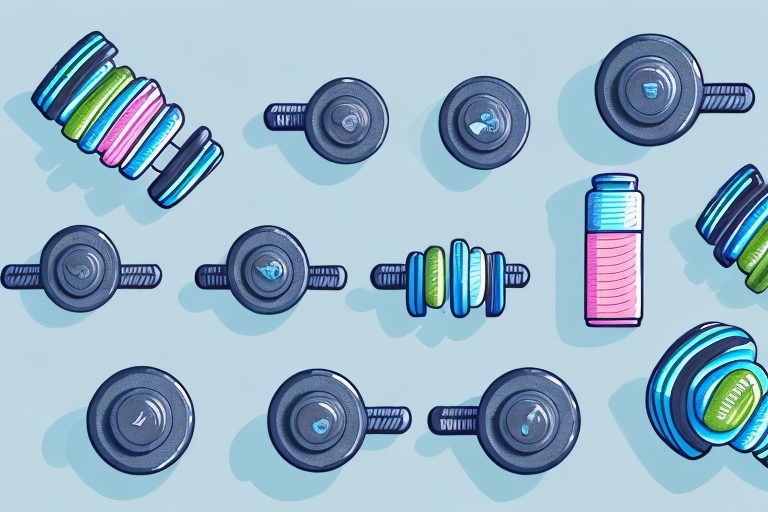 A set of dumbbells
