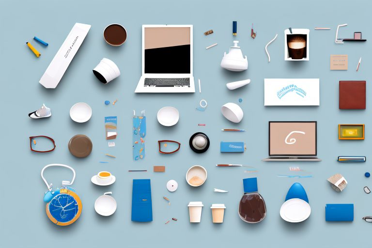 A collection of different objects like a treadmill