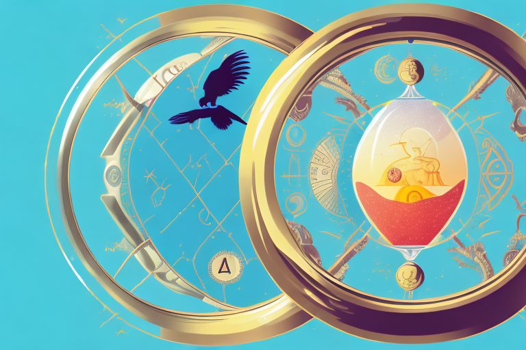 A half-filled hourglass symbolizing the passing time