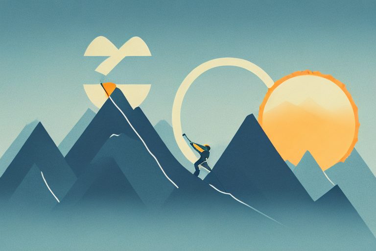 A mountain climber's gear symbolizing perseverance and determination