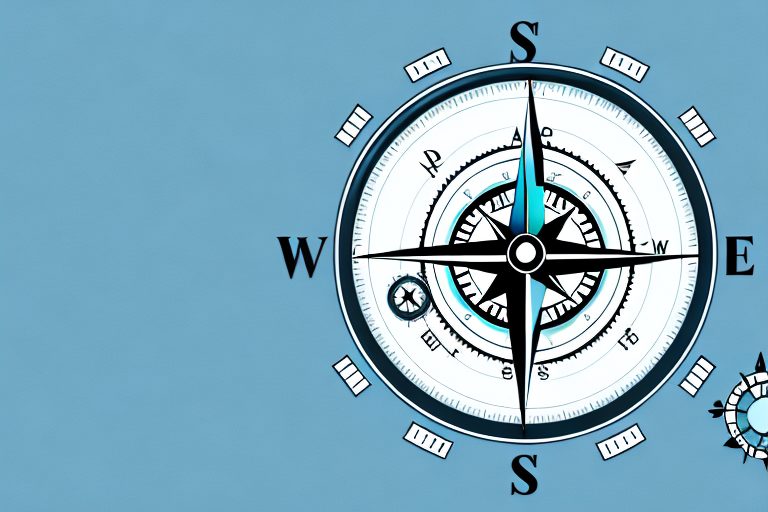 A compass alongside a checklist
