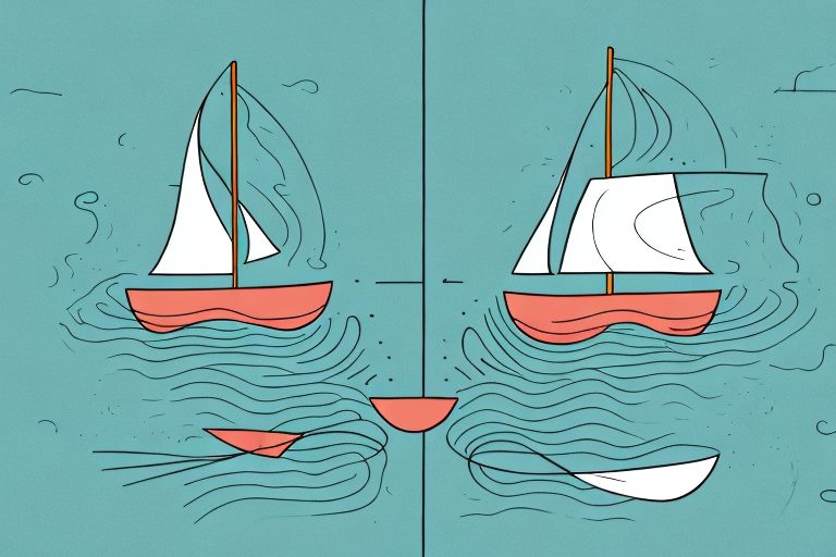 Two boats tied together