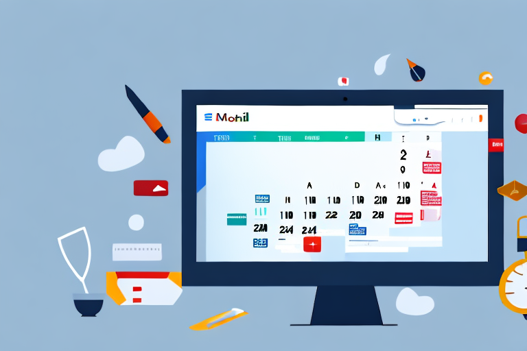 A desktop computer with the gmail interface on the screen