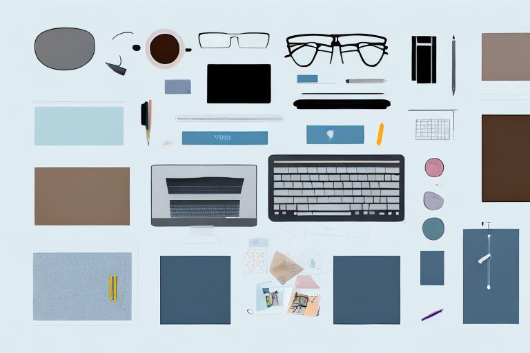 A well-organized home office space with various productivity tools such as a laptop