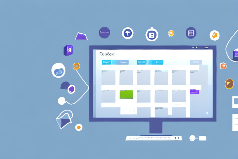 A desktop computer screen displaying various productivity tools and features of microsoft teams