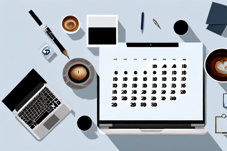 A workspace filled with various tools such as a clock