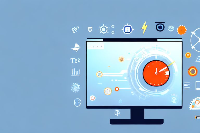A desktop computer with the ubuntu interface on the screen