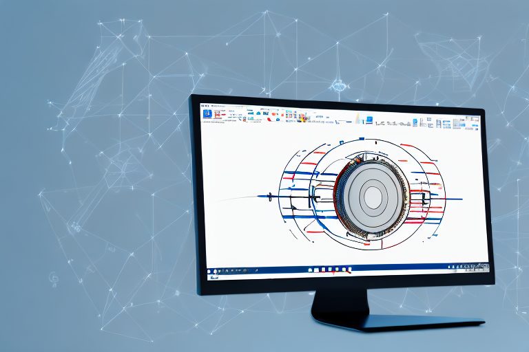 A computer screen displaying the solidworks software interface