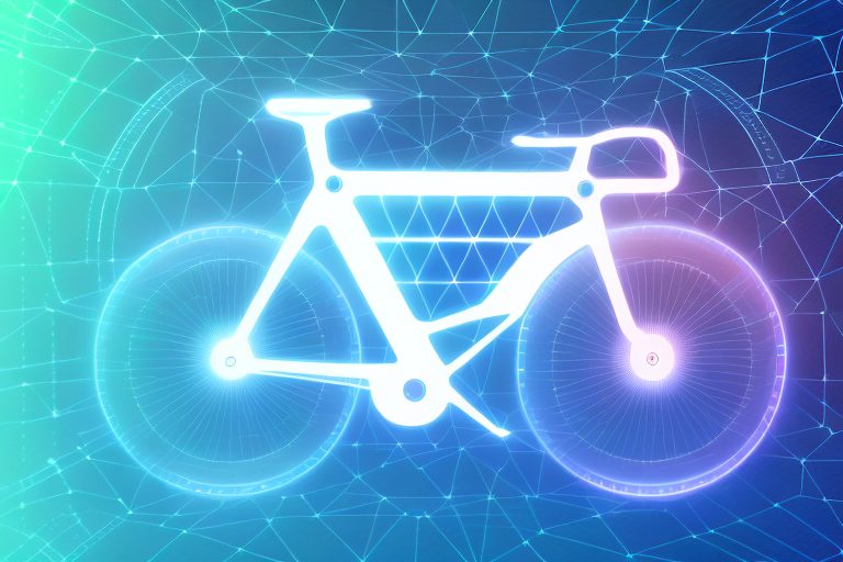 A futuristic bicycle equipped with ai technology