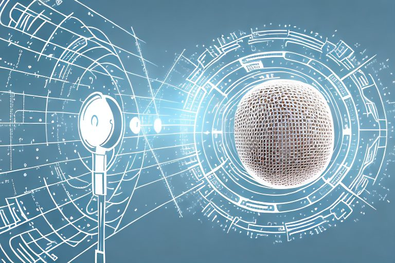 A microphone connected to an artificial intelligence chip